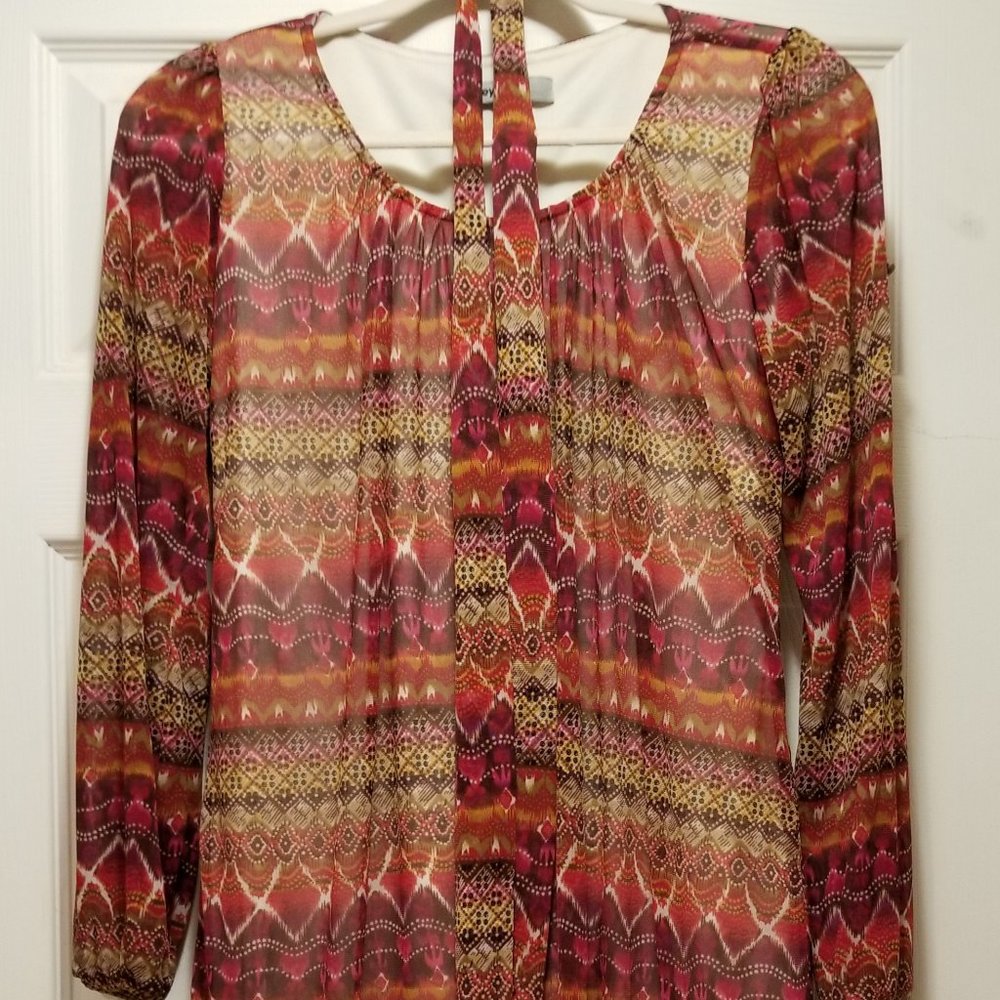 Bailey Blue Dress - Size Medium - Multi Colored